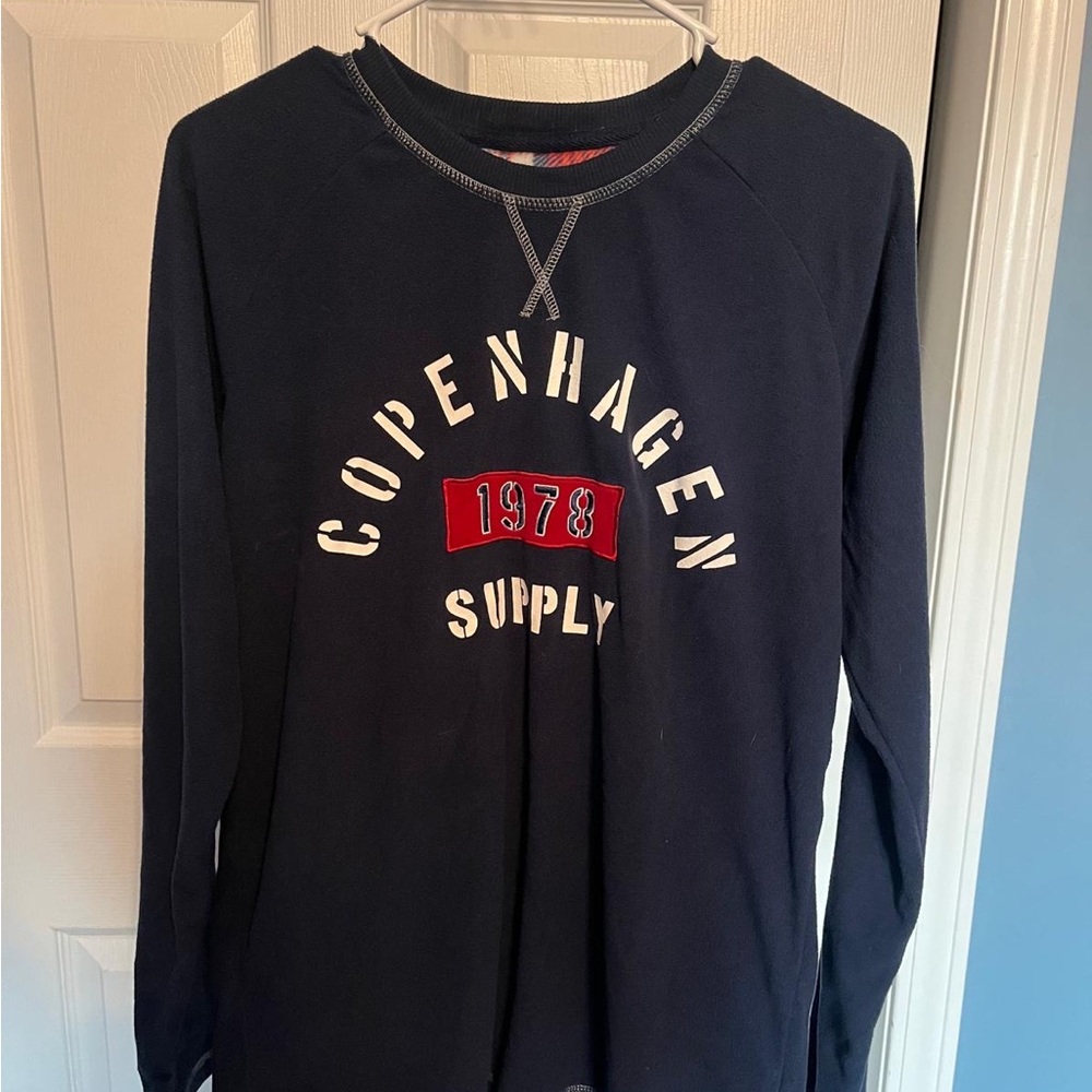 Copenhagen Supply Navy long sleeves pajamas shirt